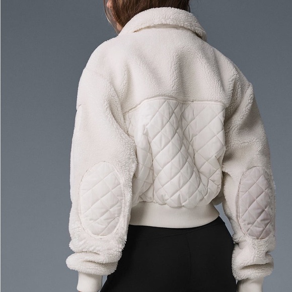 ALO Yoga Cream Teddy Jacket - Picture 4 of 10